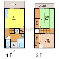 小川アパートC棟の物件間取画像